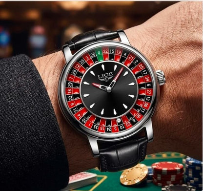 LIGE Roulette Dial Watch