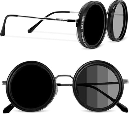 Adjustable Vision Glasses 1-9 Gears Rounded Polarized Glasses