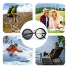 Adjustable Vision Glasses 1-9 Gears Rounded Polarized Glasses